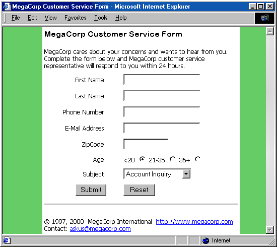 Lab 1 Sample Form